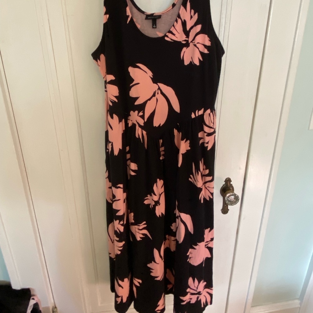 Who What Wear full skirted floral midi dress (L)